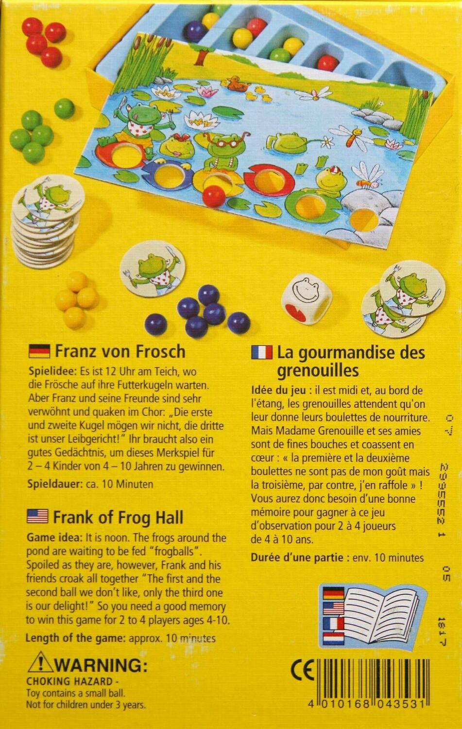 Franz von Frosch Back