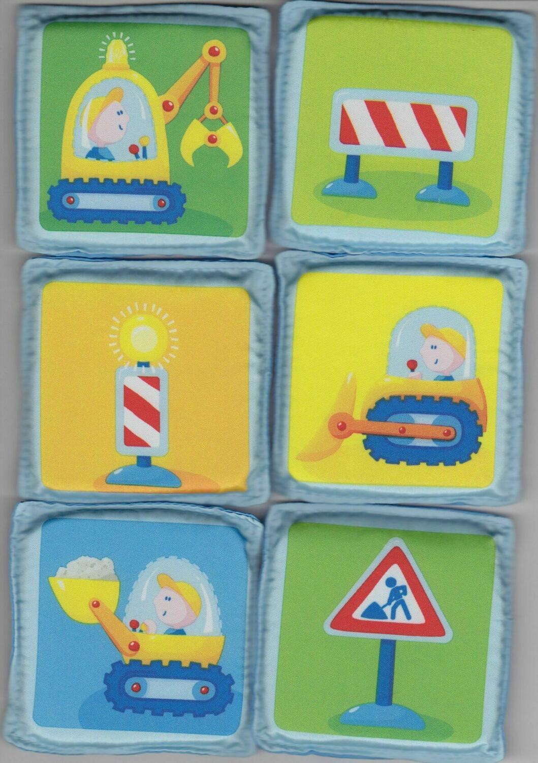 Mes Premiers Jeux: Mémo Tissu Chantier Eclate