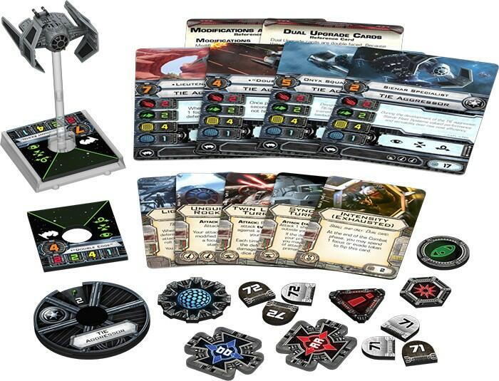 Star Wars: X-Wing - Le Jeu de Figurines - TIE Aggressor Eclate