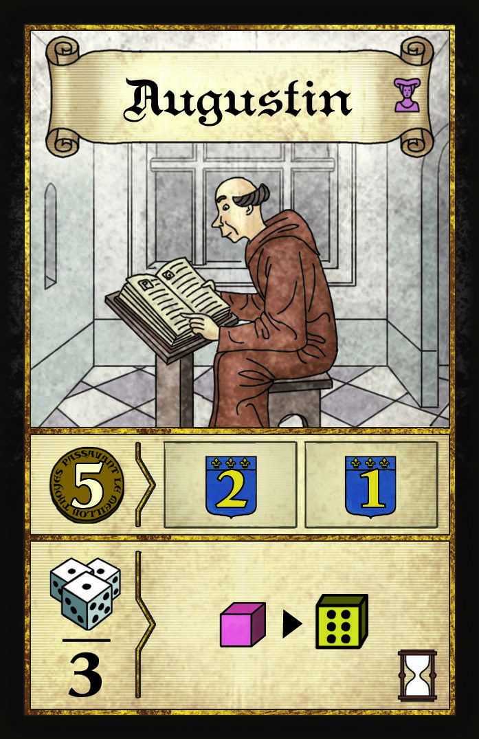 Les Dames de Troyes Carte Augustin