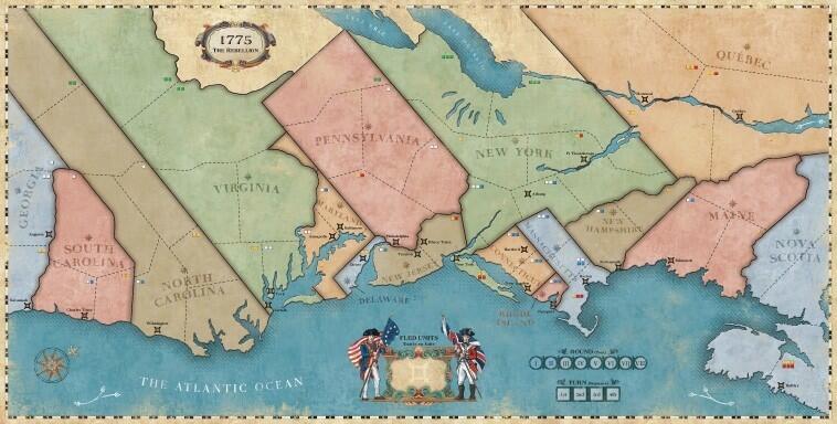 1775: La Révolution Américaine Plateau