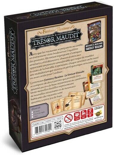 Fantasy Realms: Le Trésor Maudit Back 3d