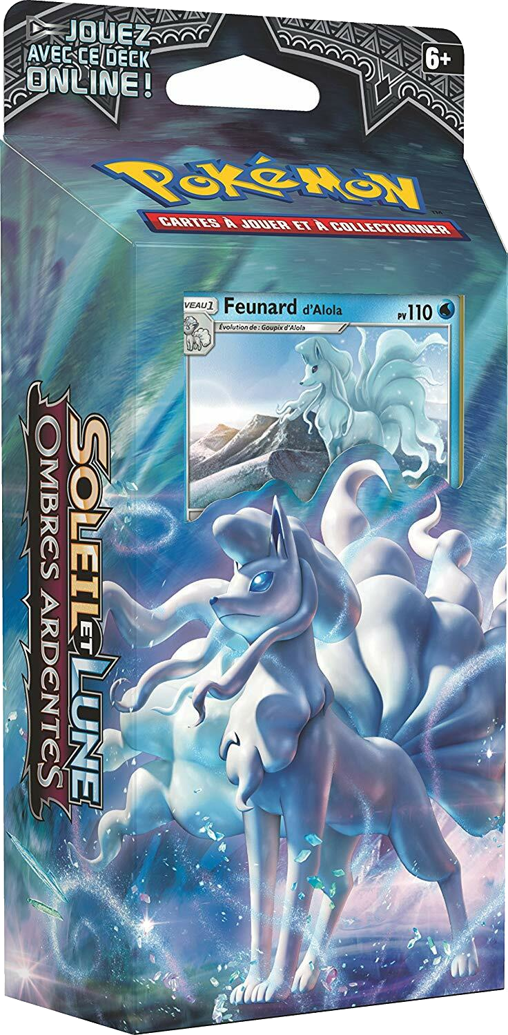 Pokémon Soleil et Lune: Ombres Ardentes - Feunard d'Alola Cover Transparent