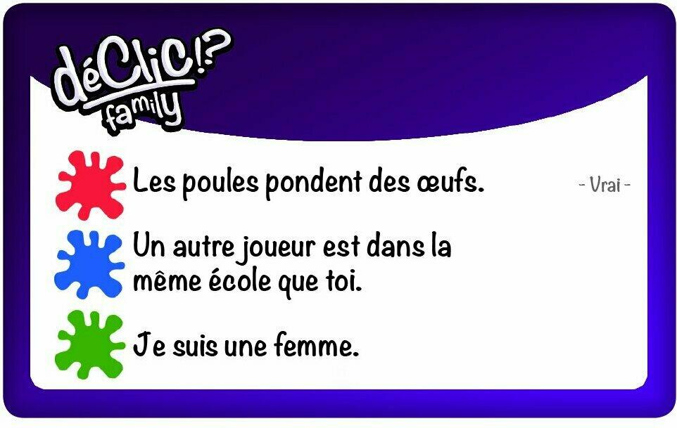 Déclic !? Family 2016 Carte