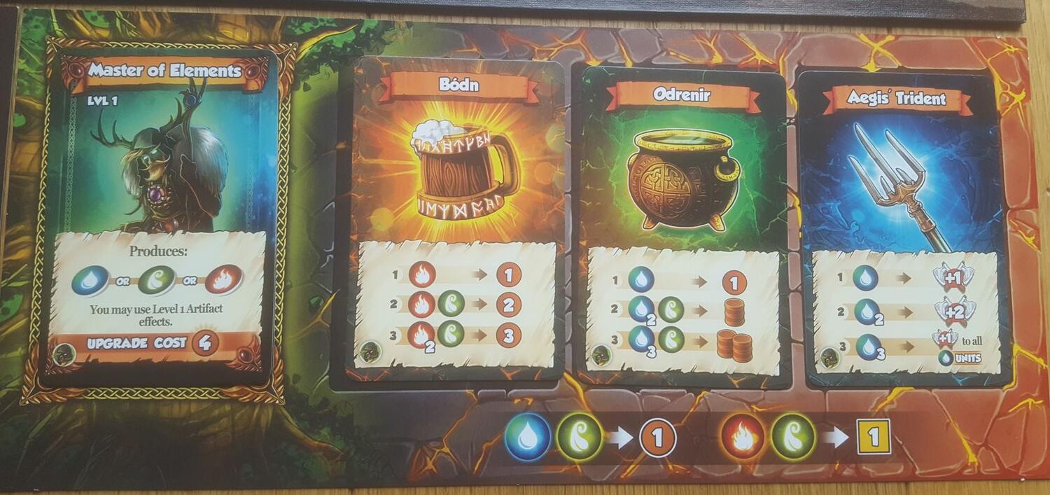 Vikings Gone Wild: Masters of Elements Cartes