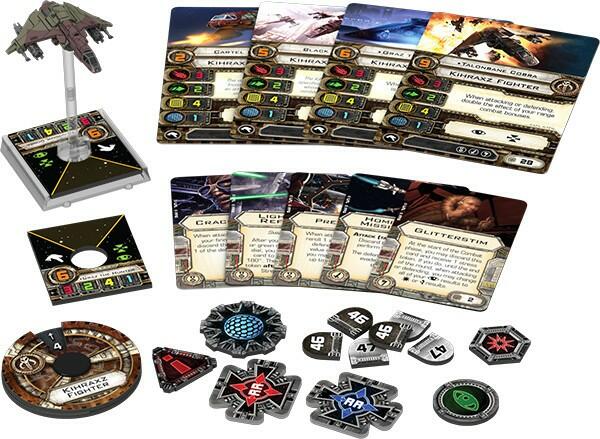 Star Wars: X-Wing - Le Jeu de Figurines - Chasseur Kihraxz Eclate