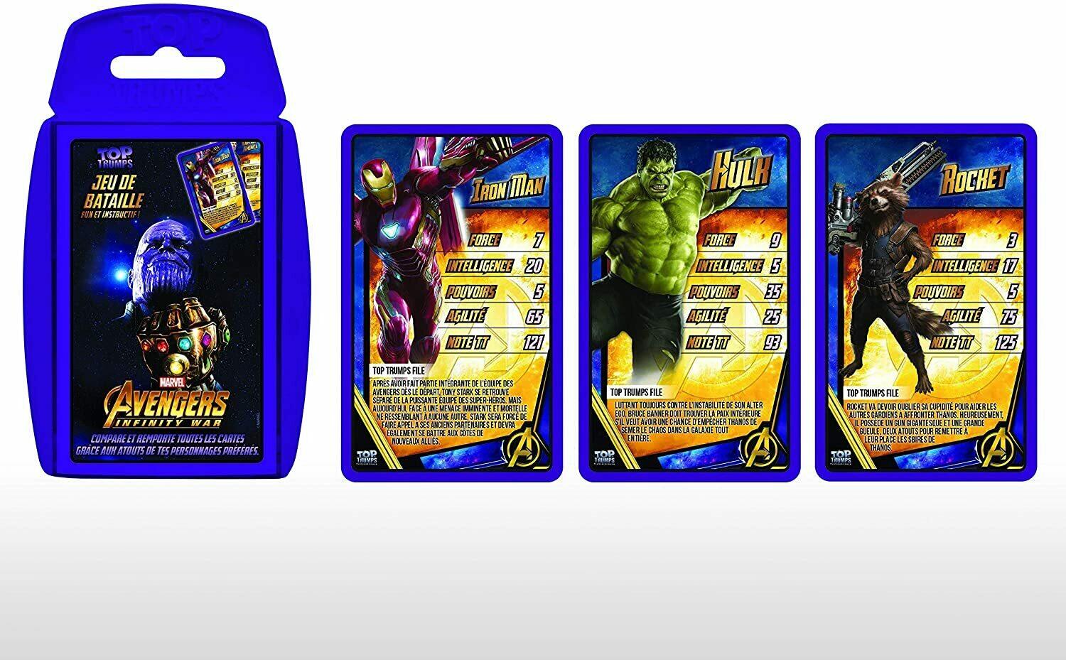 Top Trumps: Jeu de Bataille - Avengers Infinity War Eclate