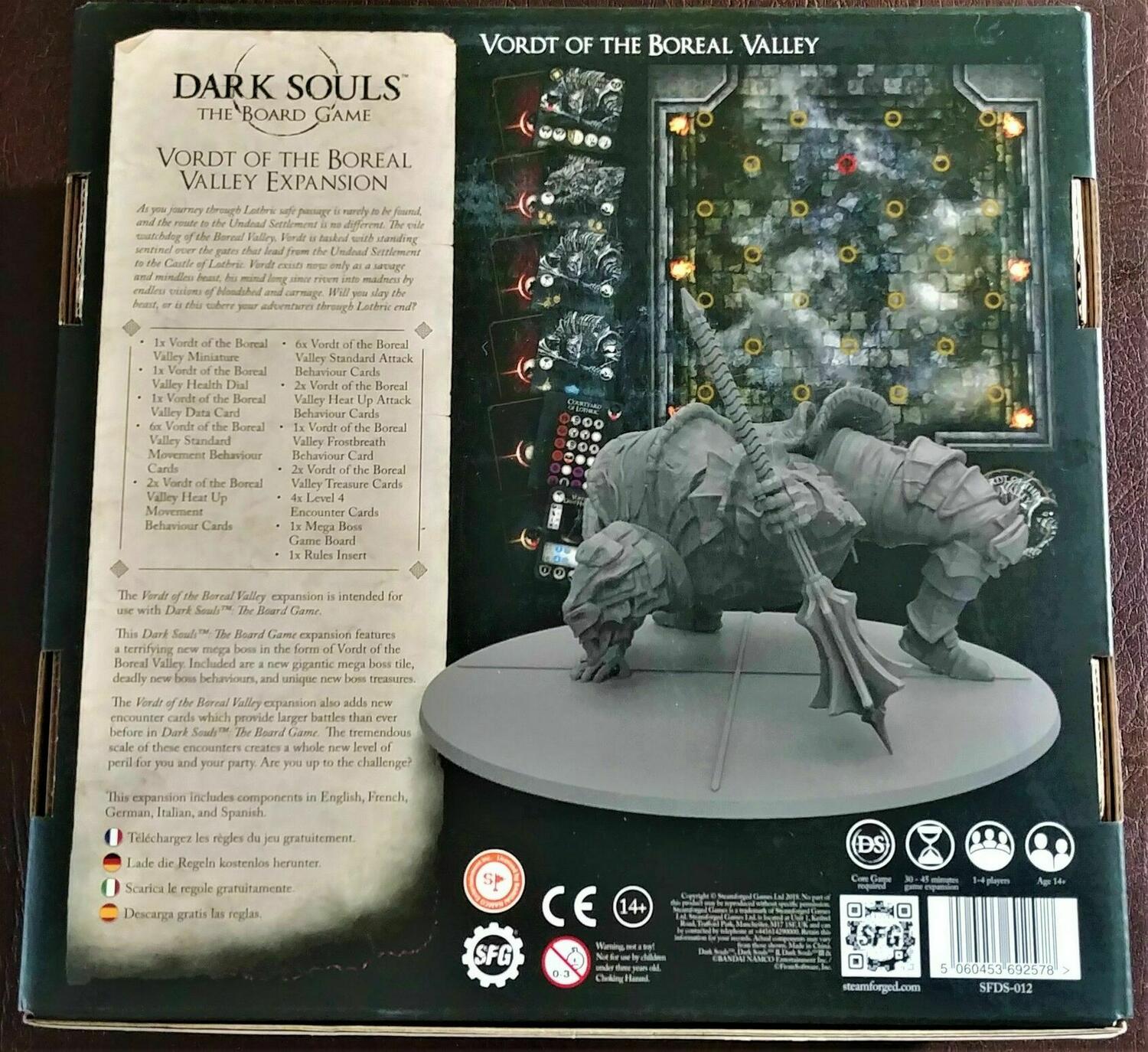 Dark Souls: The Board Game - Vordt of the Boreal Valley Back