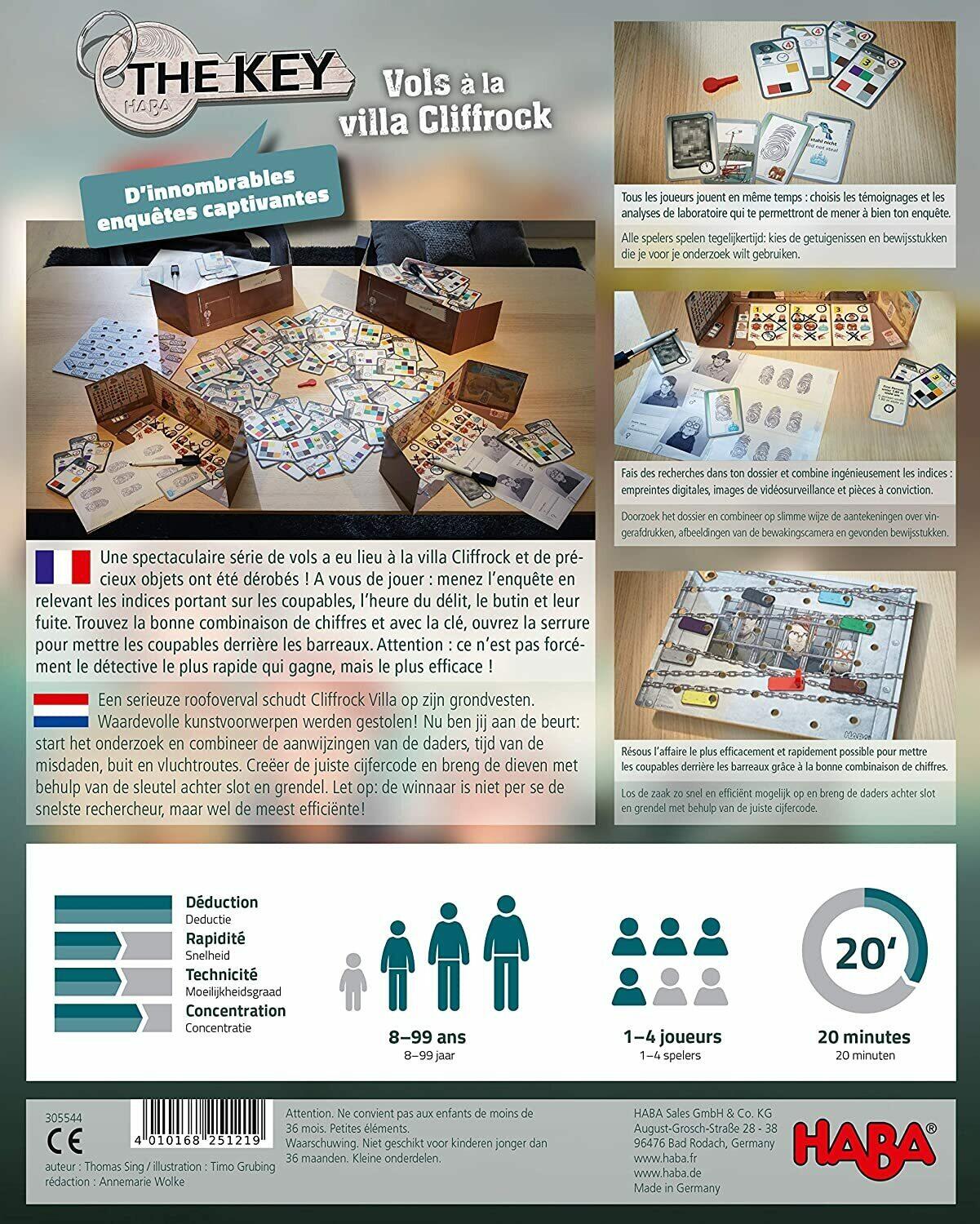 The Key: Vols à la Villa Cliffrock Back