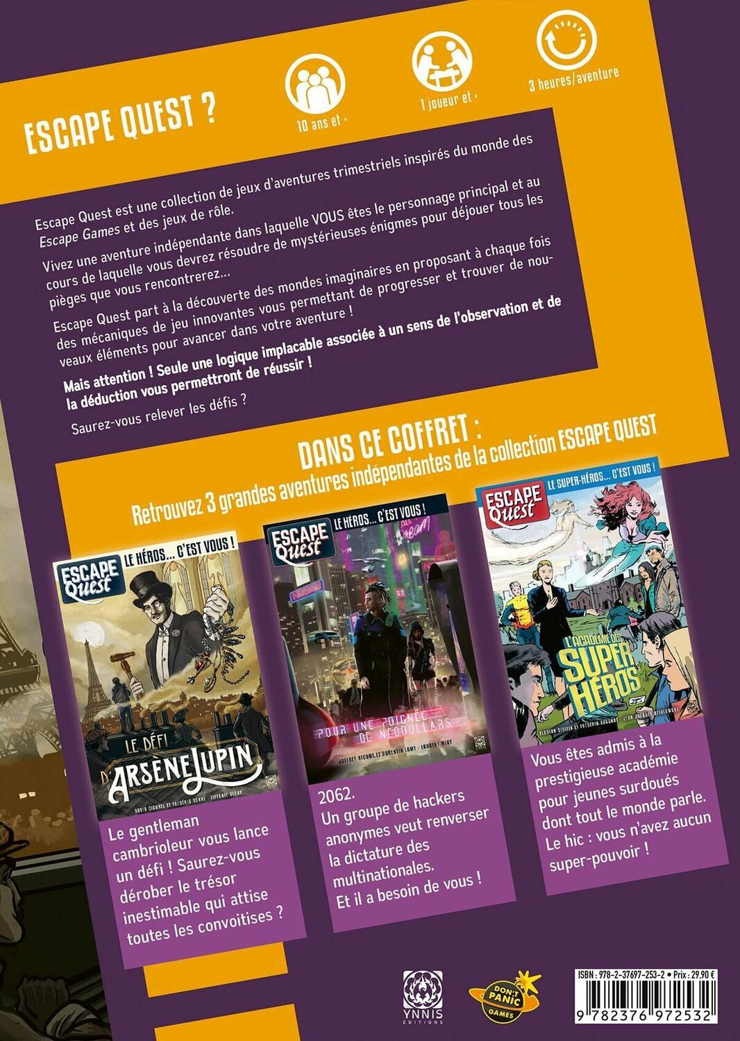 Escape Quest: Le Coffret 2 Back