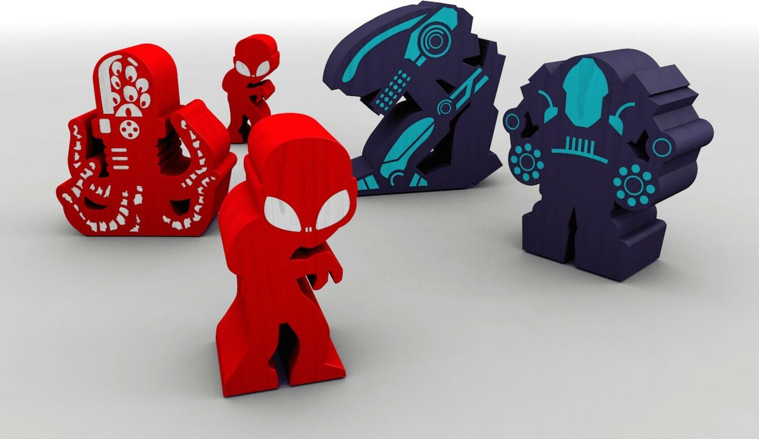 On Mars: Alien Invasion Figurines
