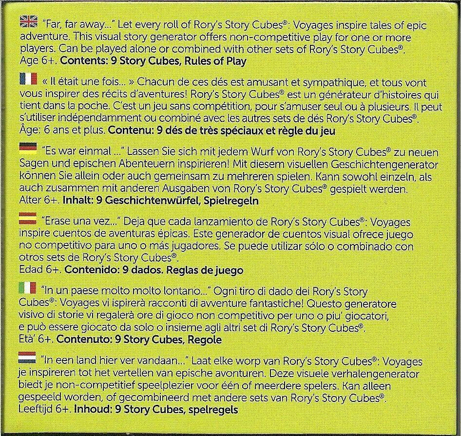 Rory's Story Cubes: Voyages Back