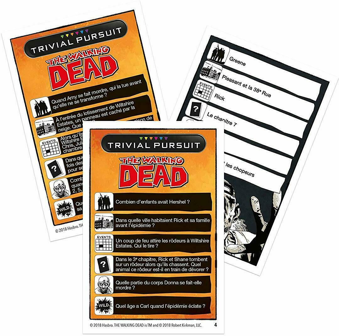 Trivial Pursuit: The Walking Dead Cartes