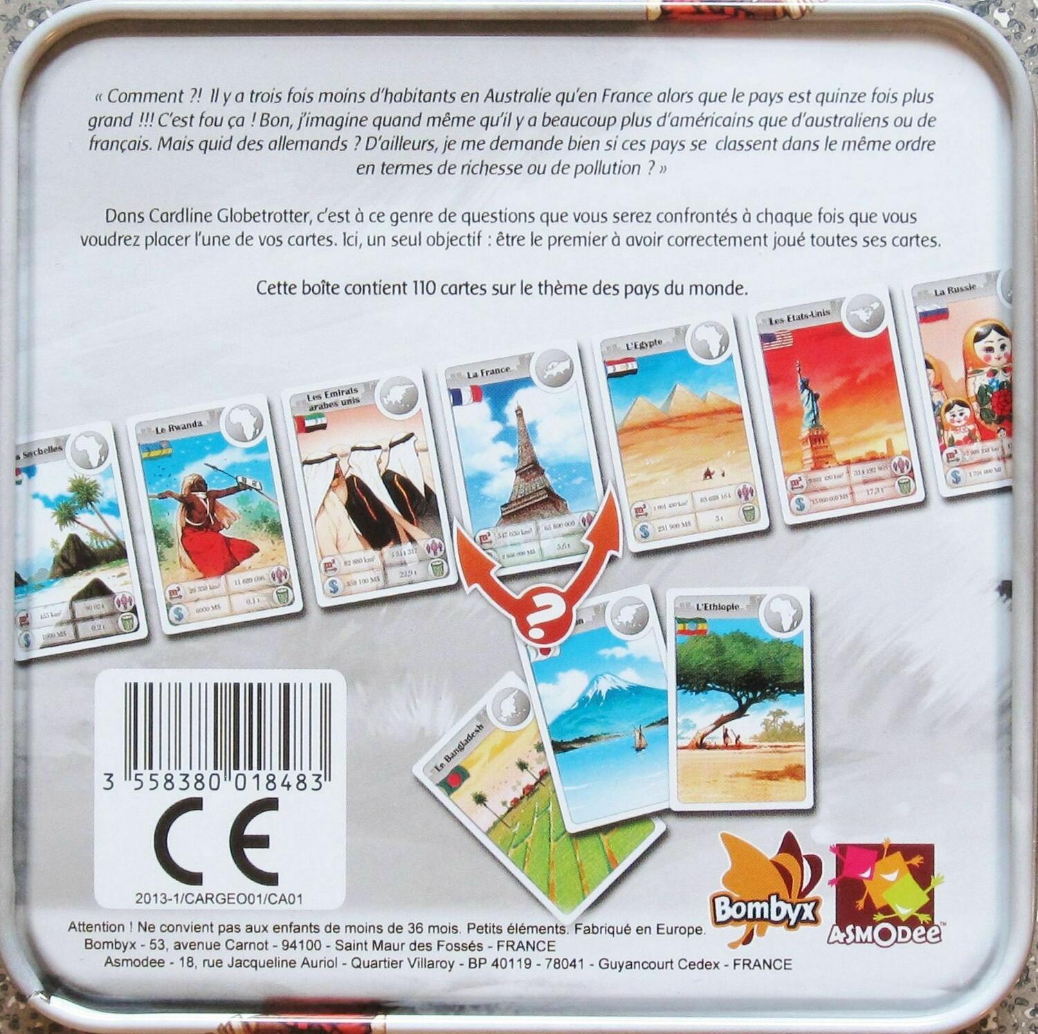 Cardline: Globetrotter Back