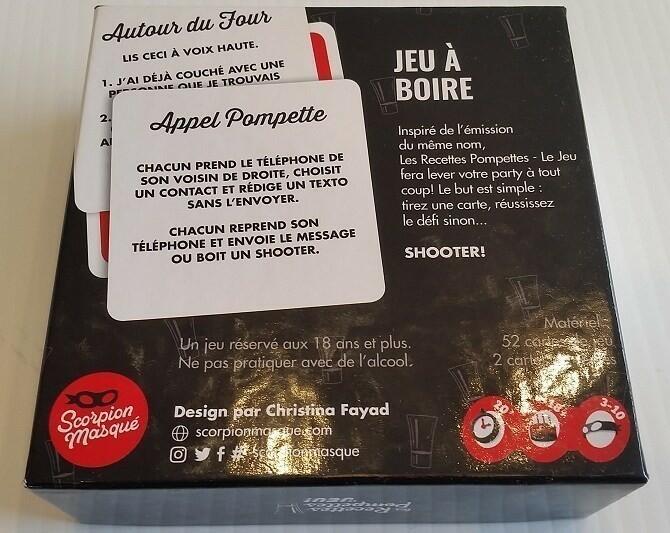 Les Recettes Pompettes: Le Jeu Back 3d