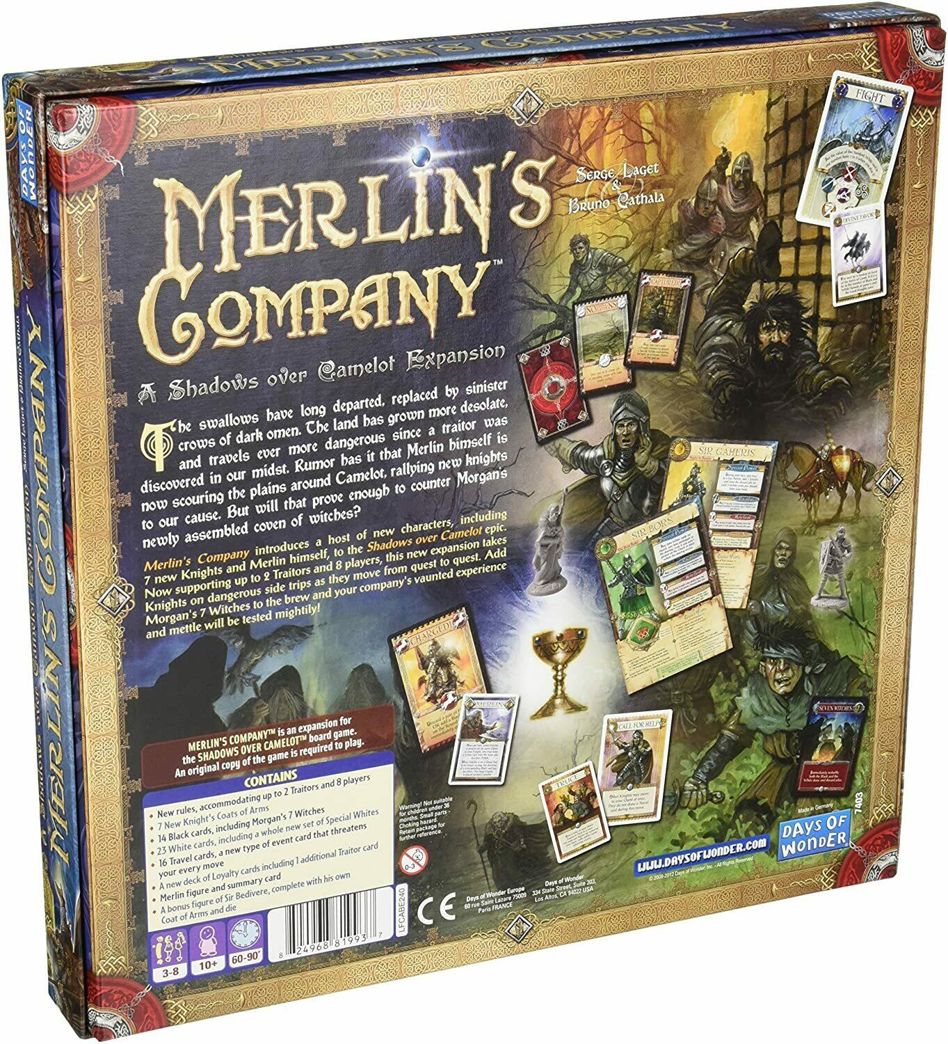 Shadows over Camelot: Merlin's Company Back 3d