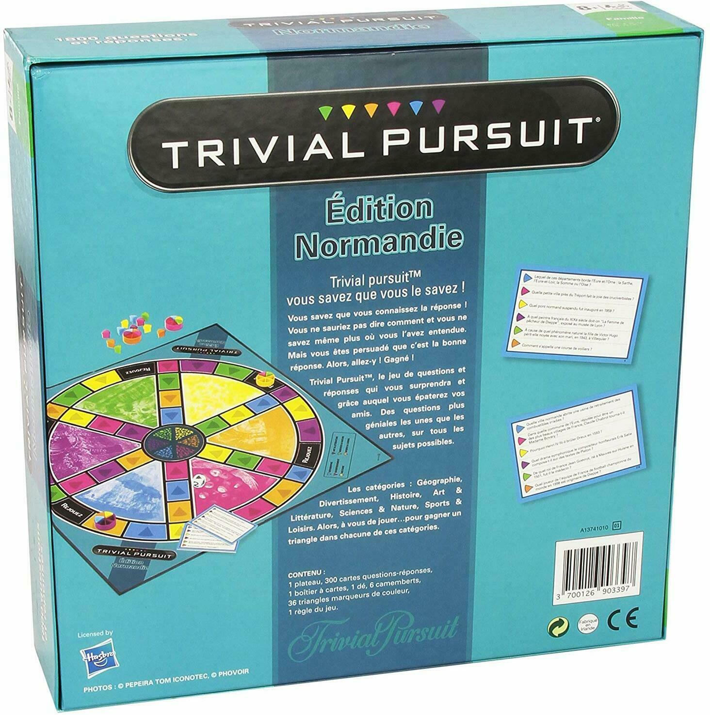 Trivial Pursuit: Édition Normandie Back 3d