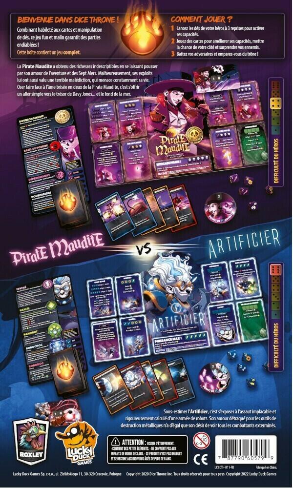 Dice Throne: Saison 2 - Artificier vs Pirate Maudite Back
