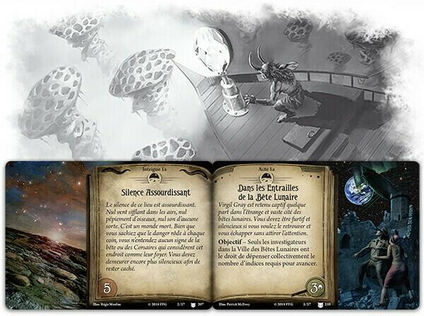 Horreur à Arkham: Le Jeu de Cartes - La Face Cachée de la Lune Artwork