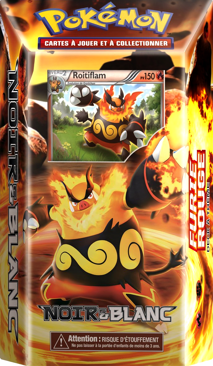 Pokémon: Noir & Blanc - Roitiflam Cover Transparent