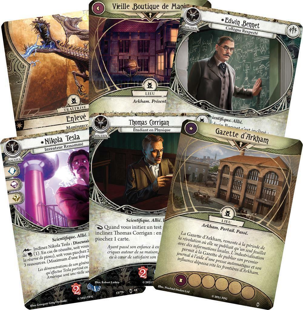 Horreur à Arkham: Le Jeu de Cartes - Machinations au Fil du Temps Cartes