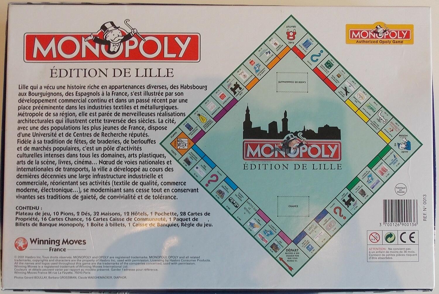 Monopoly: Lille 2002 Back