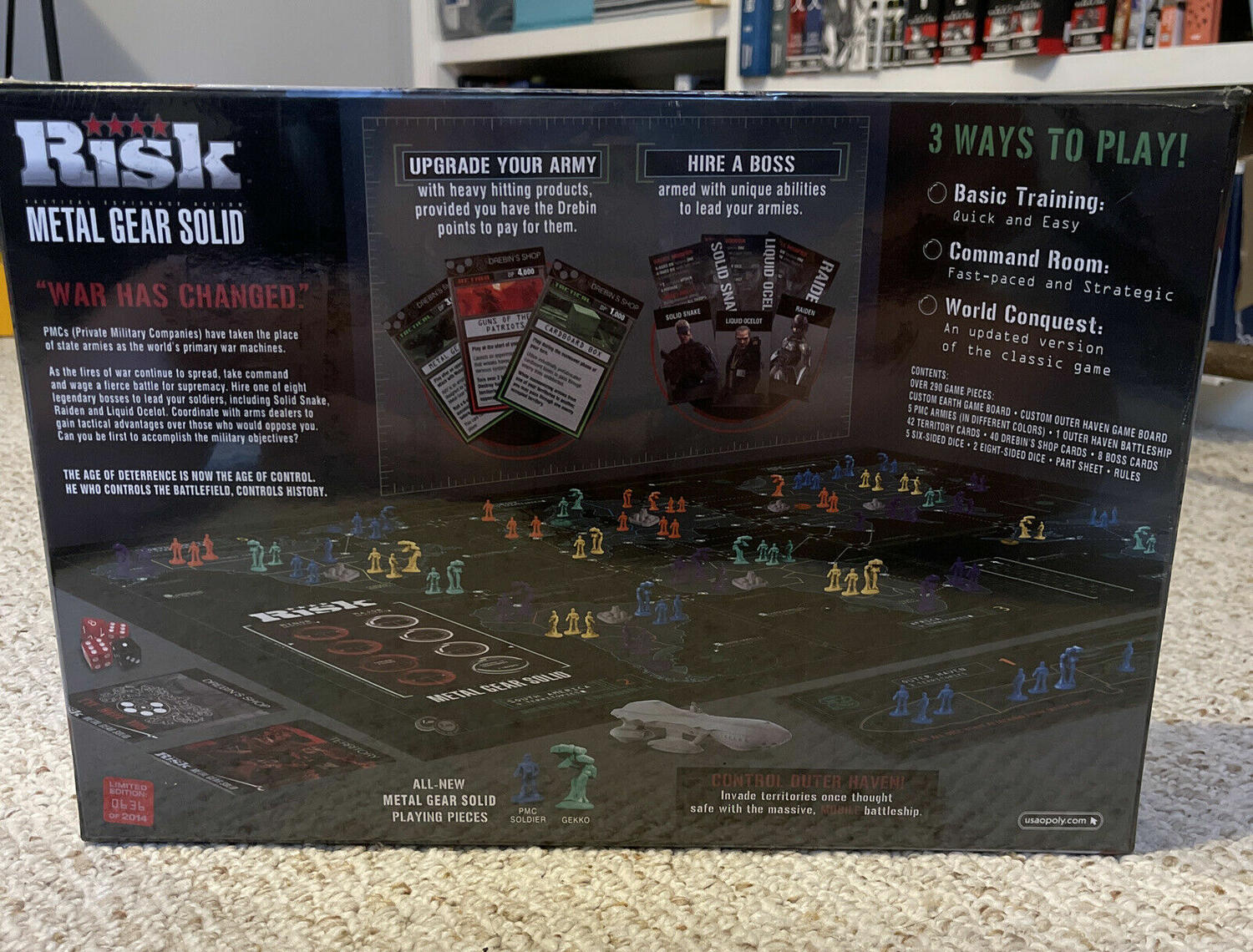 Risk: Metal Gear Solid - Limited Edition Back 3d