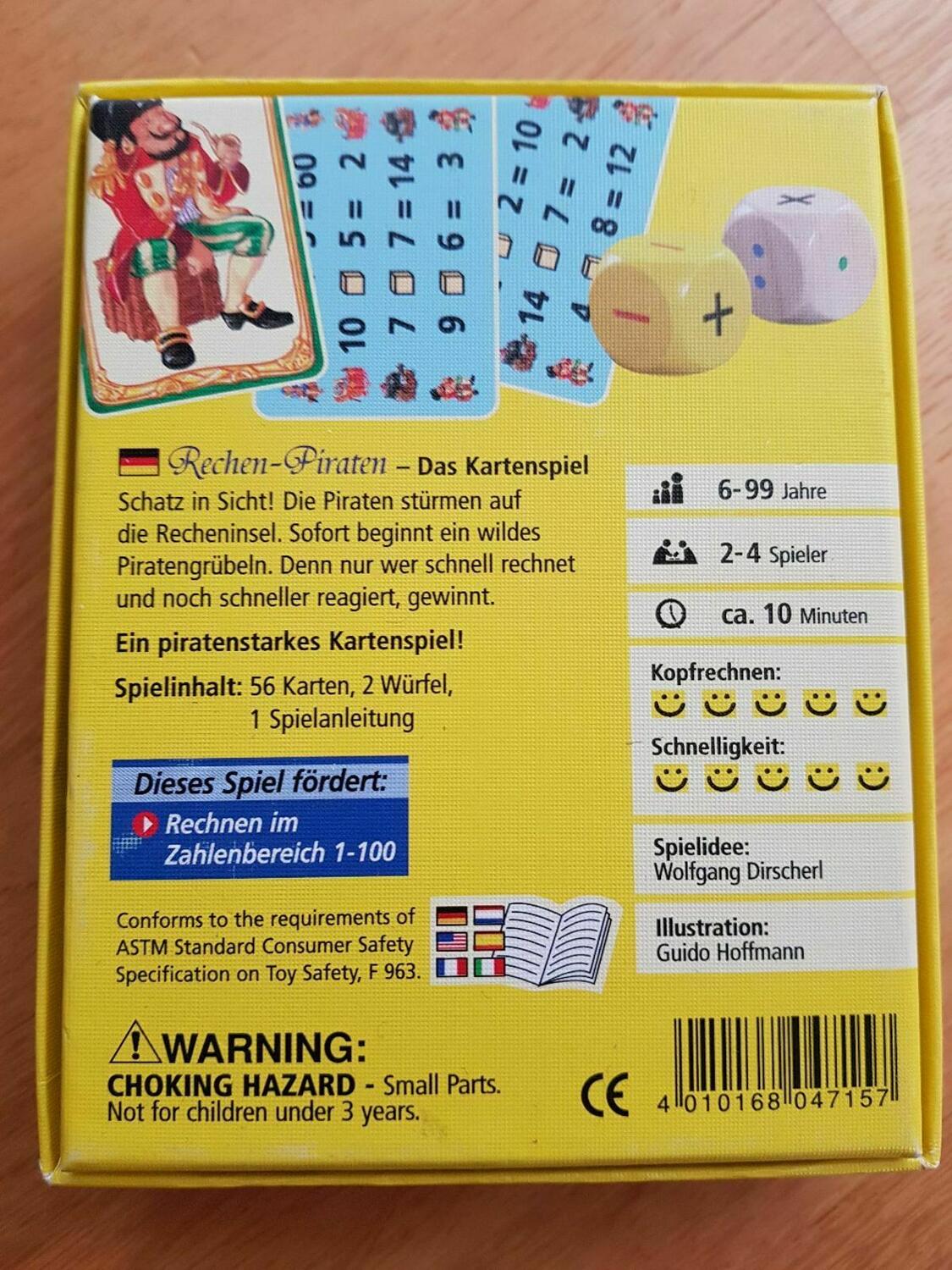 Rechen-Piraten: Das Kartenspiel Back