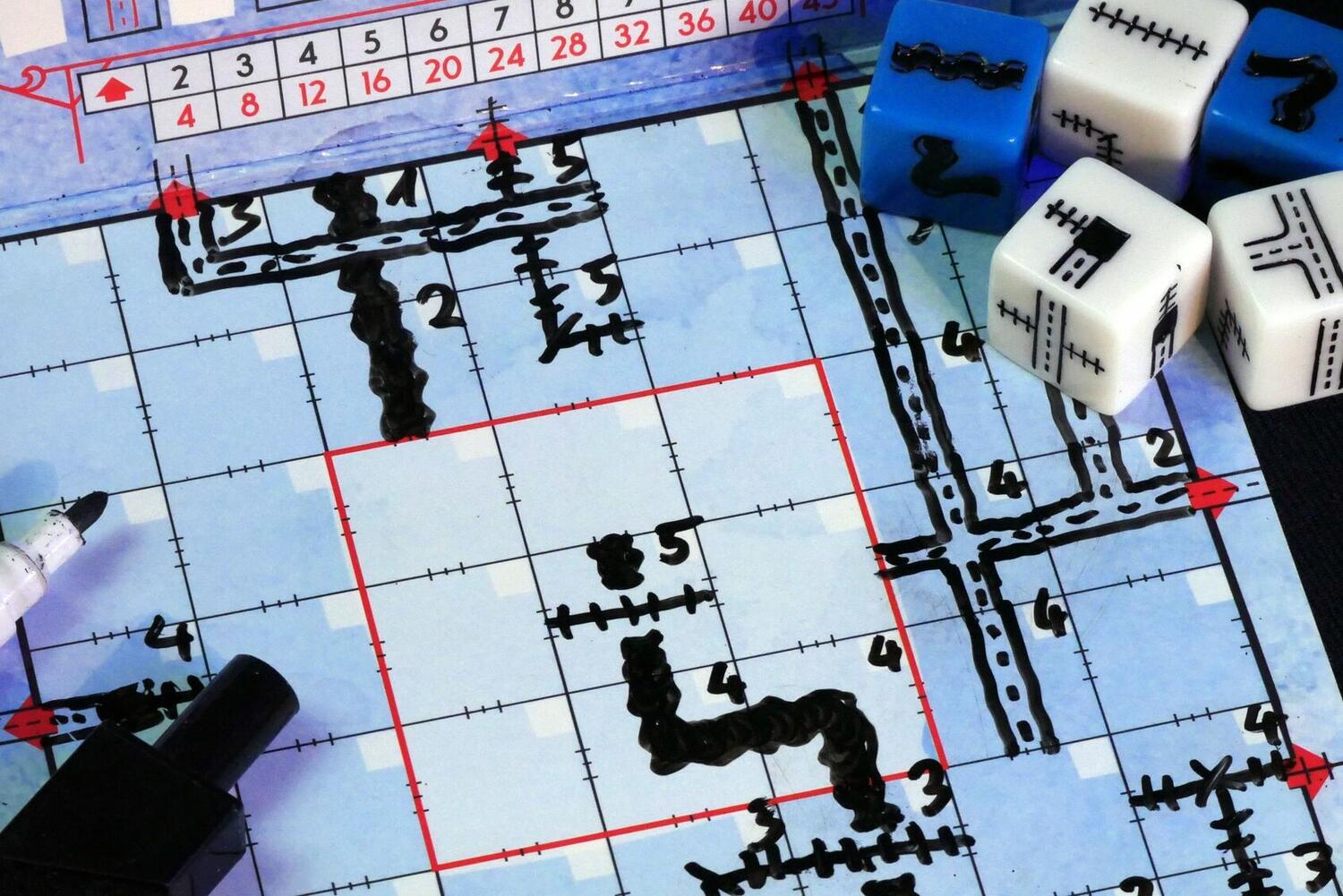 Railroad Ink: Grand Bleu Zoom