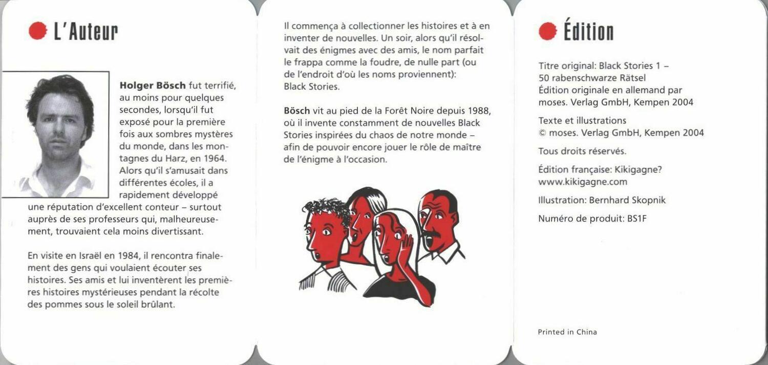 Black Stories Cartes