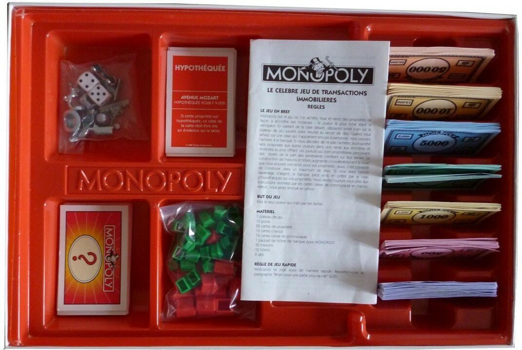 Monopoly 1996 Materiels