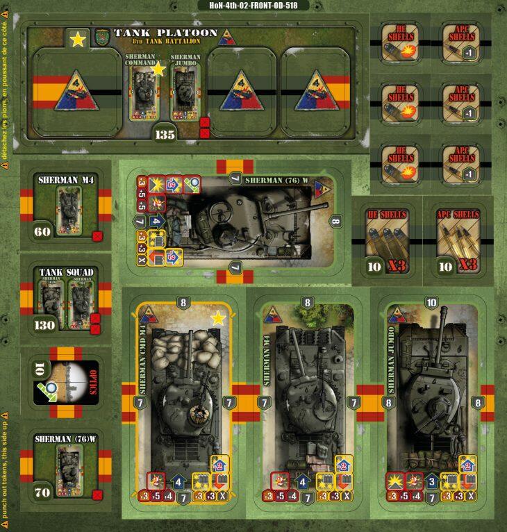 Heroes of Normandie: US 4th Armored Division Tuiles