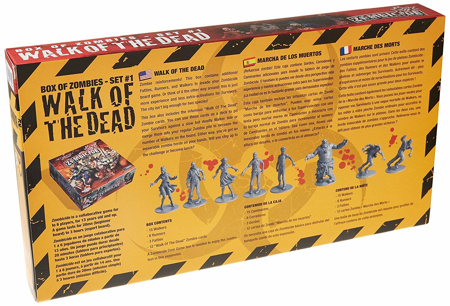 Zombicide: Box of Zombies Set #1 - Walk of the Dead Back 3d