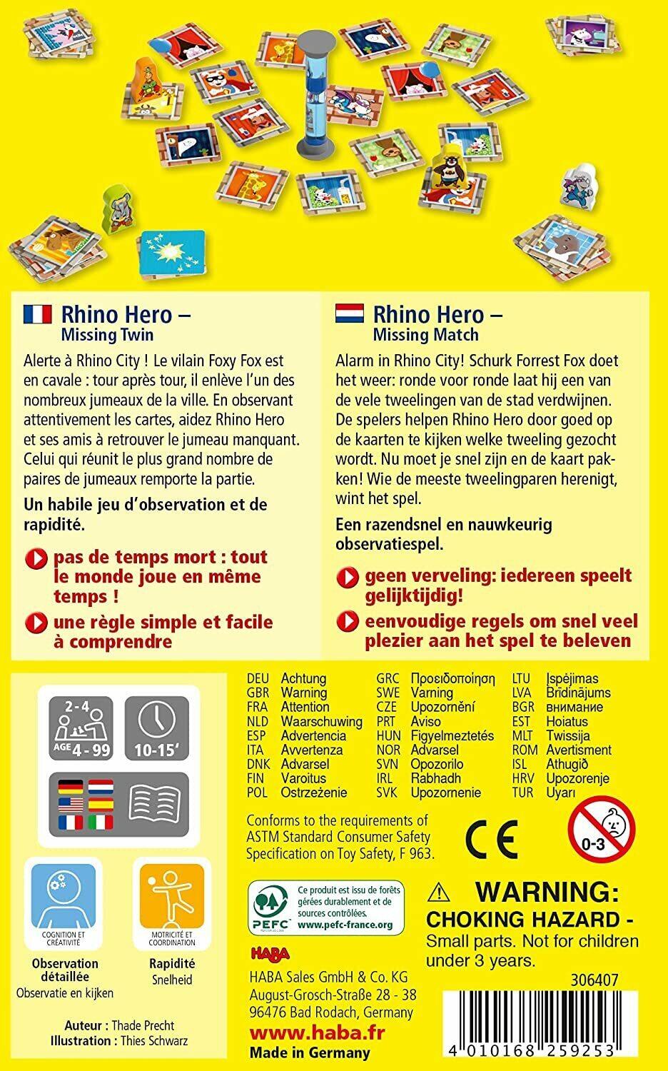 Rhino Hero: Missing Twin Back