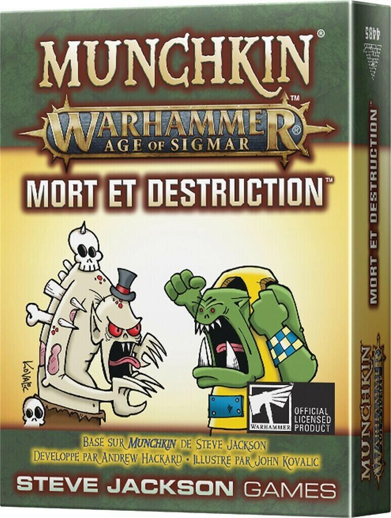 Munchkin: Warhammer - Age of Sigmar - Mort et Destruction Cover 3d