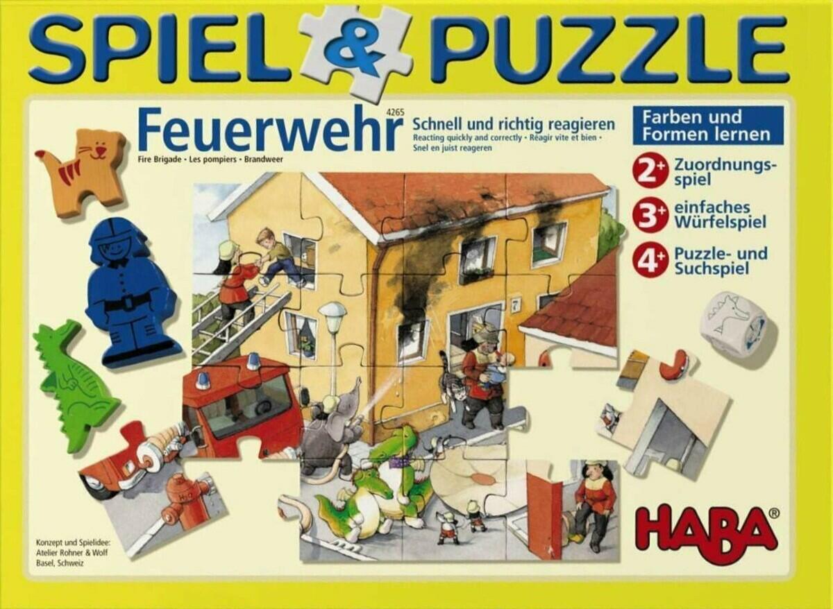 Spiel & Puzzle: Feuerwehr Cover