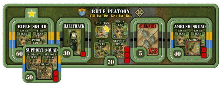 Heroes of Normandie: US Platoon Tuiles