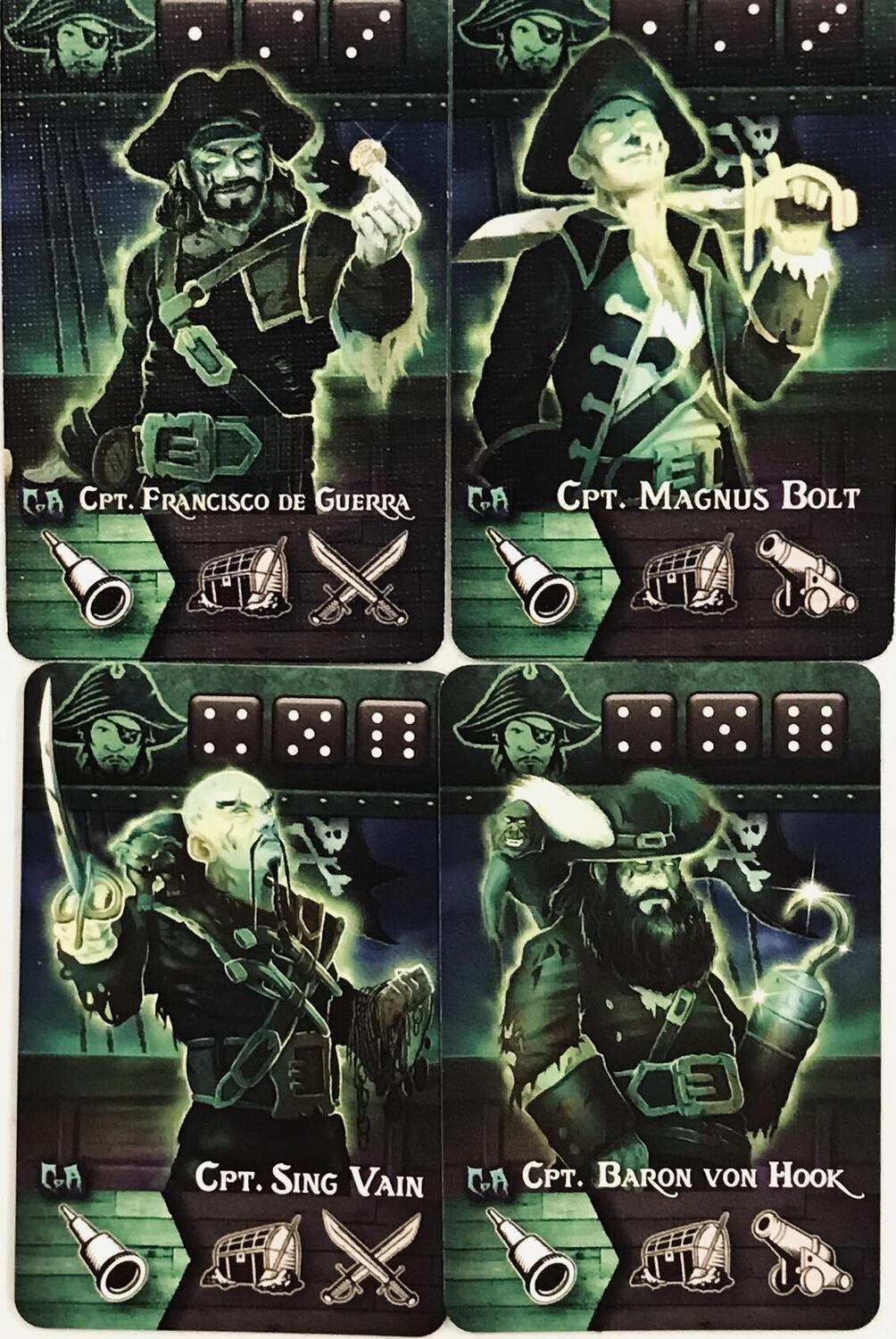 Tiny Epic Pirates: Curse of Amdiak Cartes