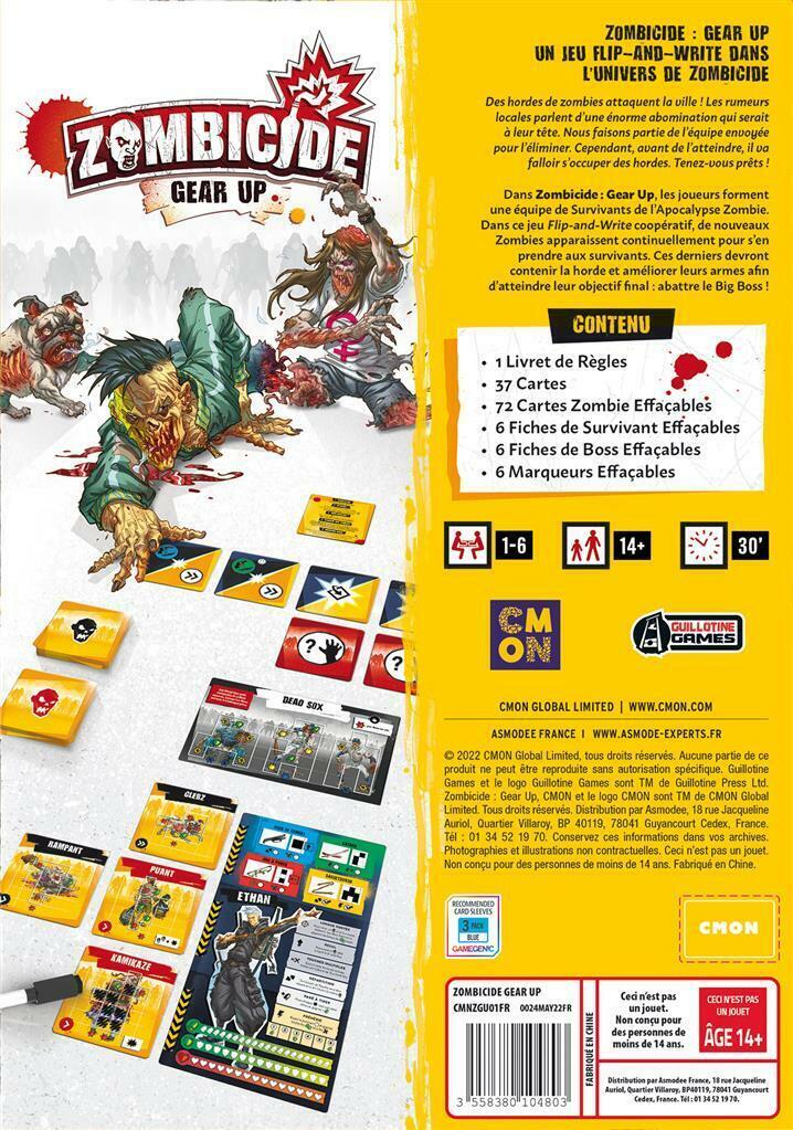 Zombicide: Gear Up Back