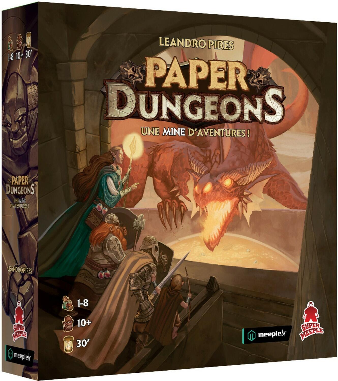 Paper Dungeons: Une Mine d'Aventures ! Cover 3d
