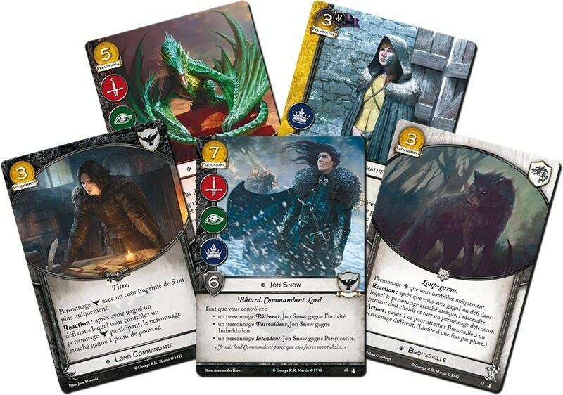 Le Trône de Fer: Le Jeu de Cartes - Le Chant des Dragons Cartes