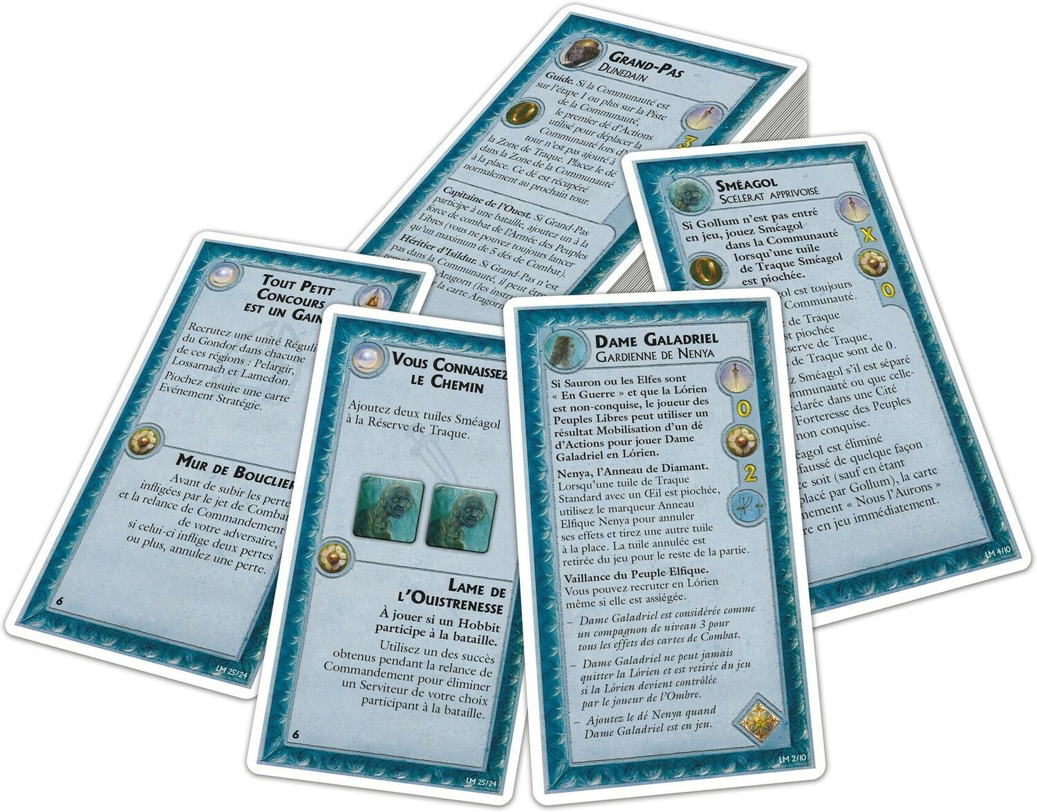 La Guerre de l'Anneau: Les Seigneurs de la Terre du Milieu Cartes