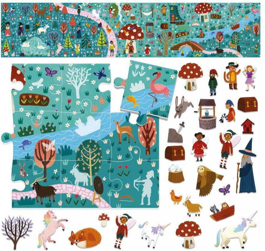 Fantastic World: Long Puzzle & Stickers Eclate