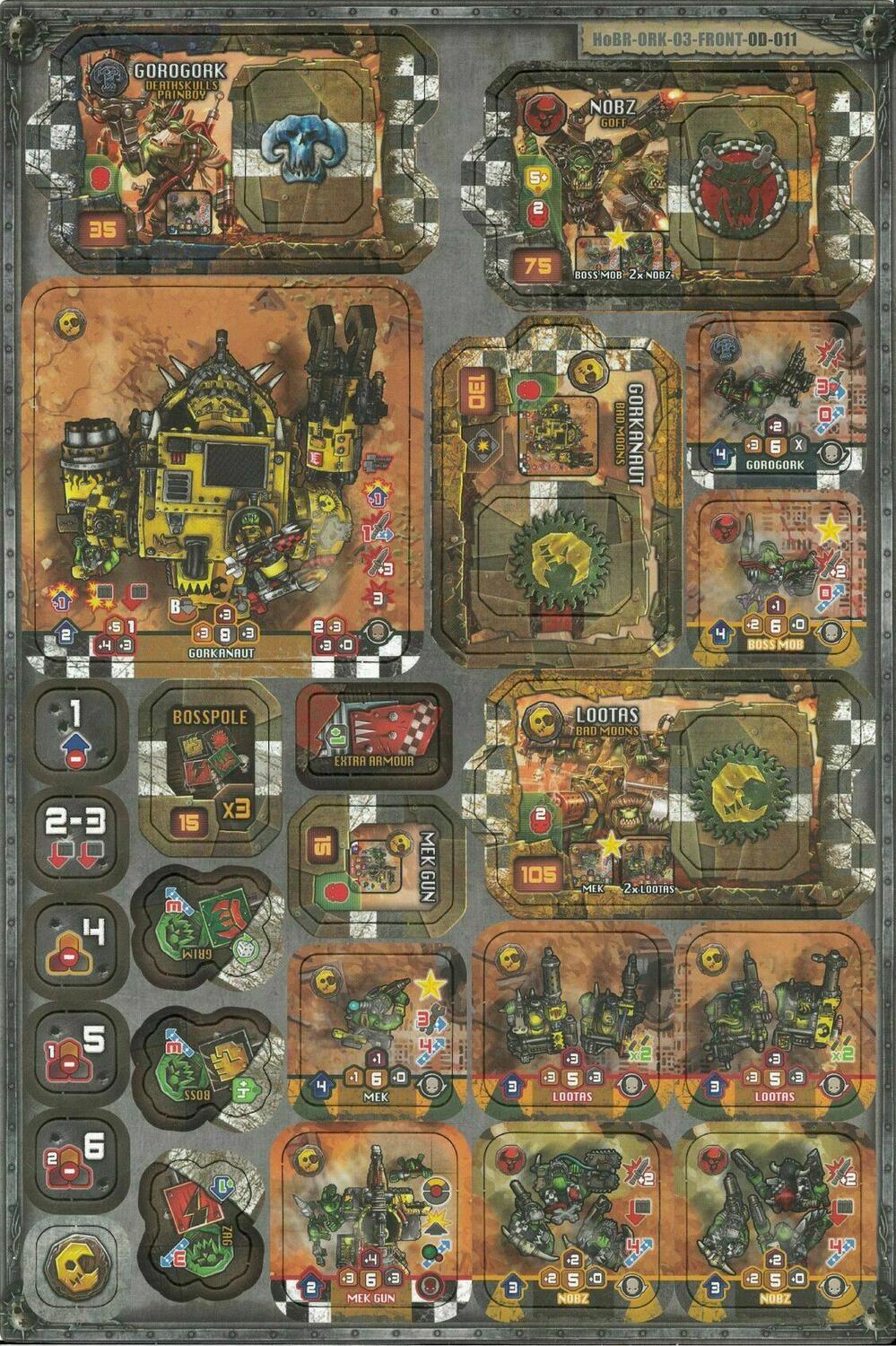 Warhammer 40,000: Heroes of Black Reach - Orks Reinforcement Tuiles