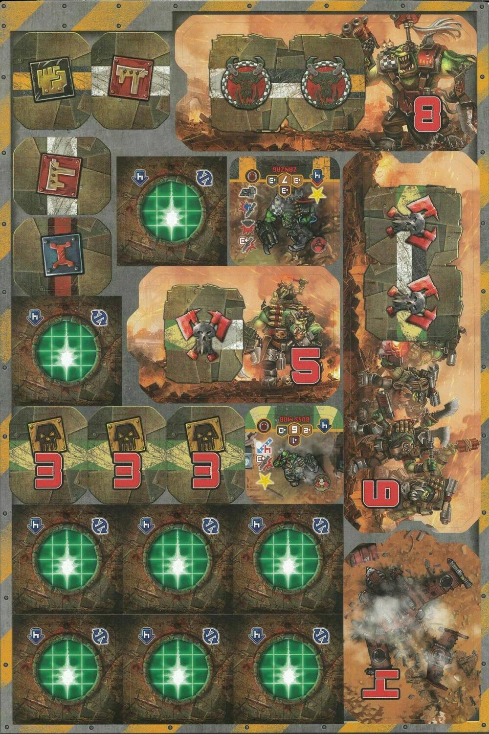 Warhammer 40,000: Heroes of Black Reach - Orks Reinforcement Tuiles