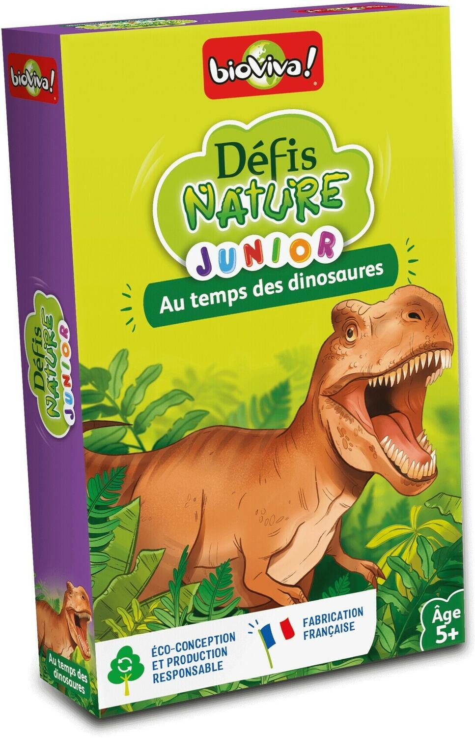 Défis Nature: Junior - Au Temps des Dinosaures Cover 3d