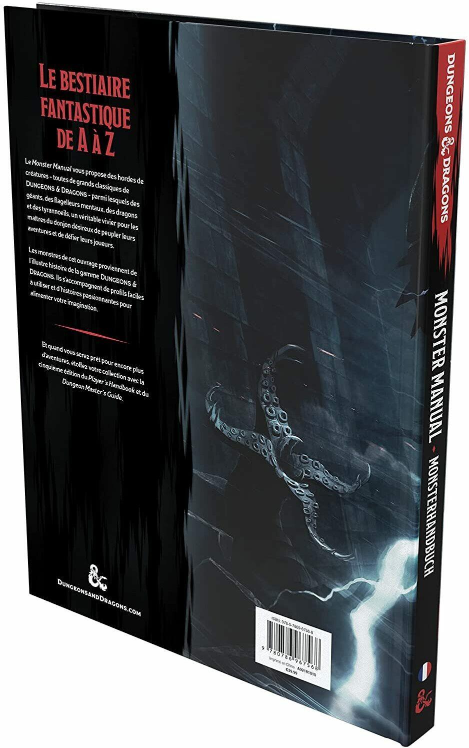 Dungeons & Dragons: Manuel des Monstres Back 3d