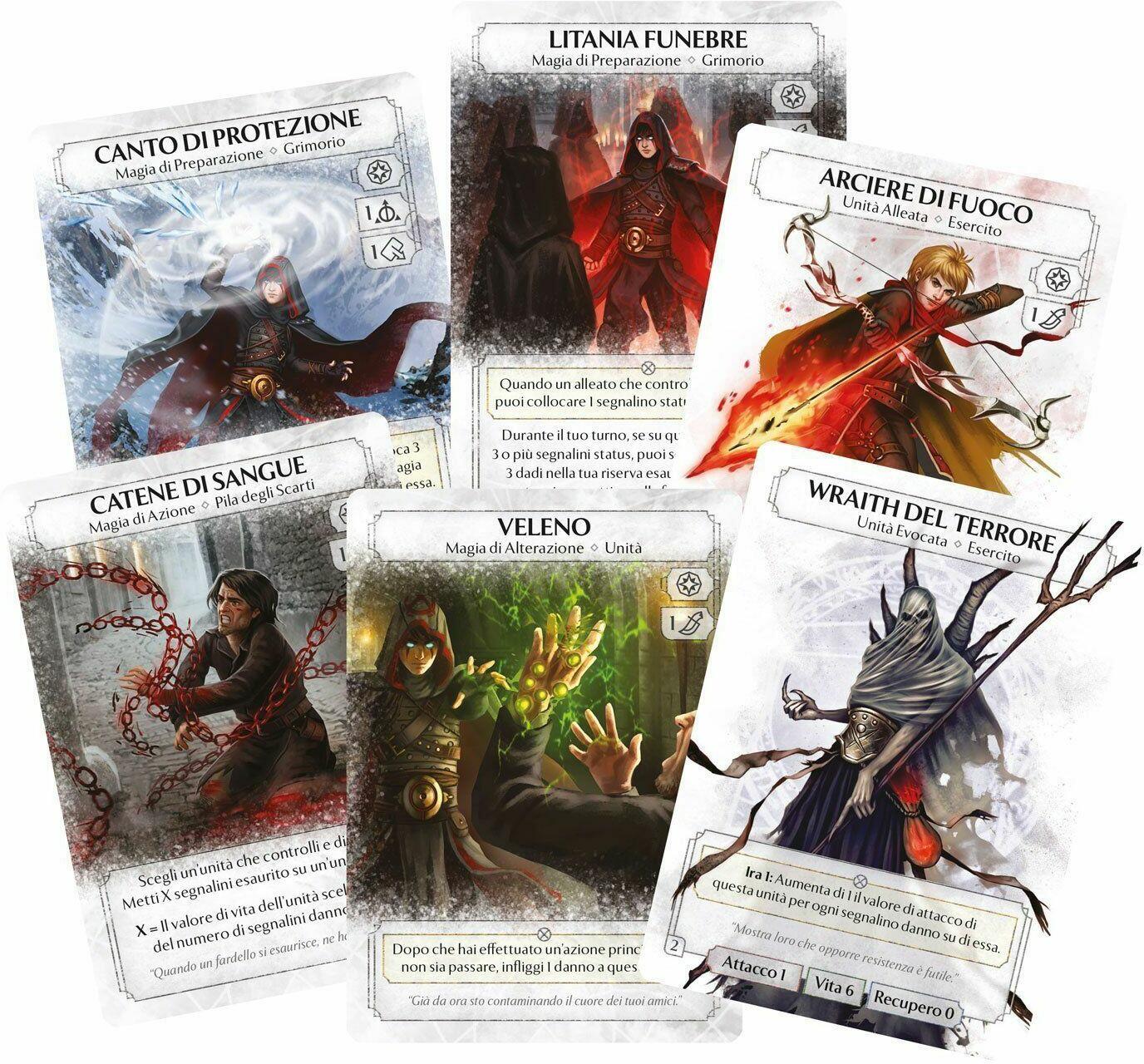 Ashes: Les Descendants de Sombreciel Cartes