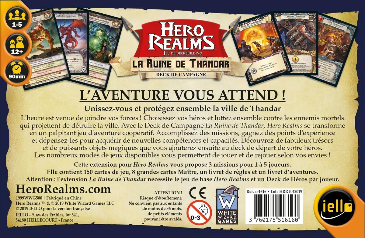 Hero Realms: La Ruine de Thandar Back