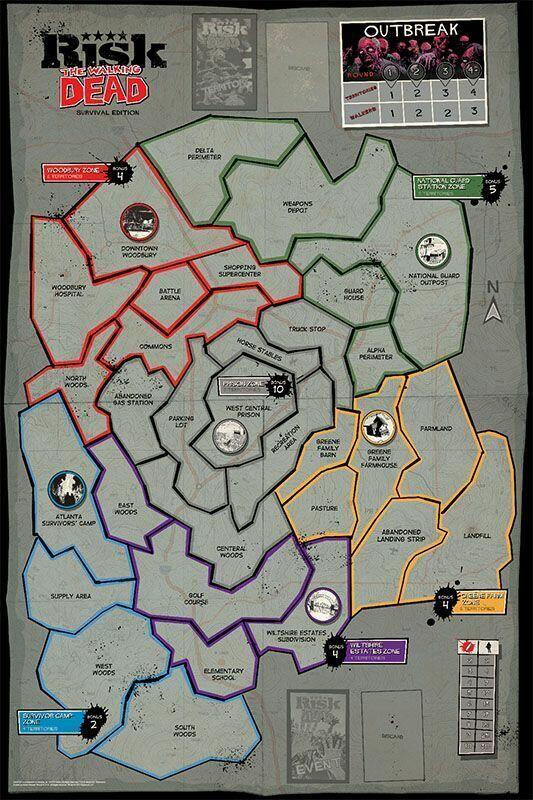 Risk: The Walking Dead - Édition de Survie Plateau